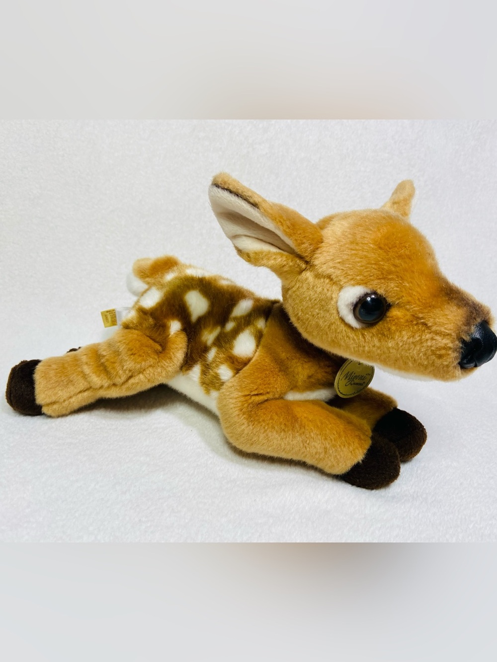 9” Miyoni Deer Plush Realisitic Fawn Wildlife Toy